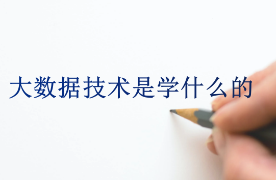 大數據技術是學什么的